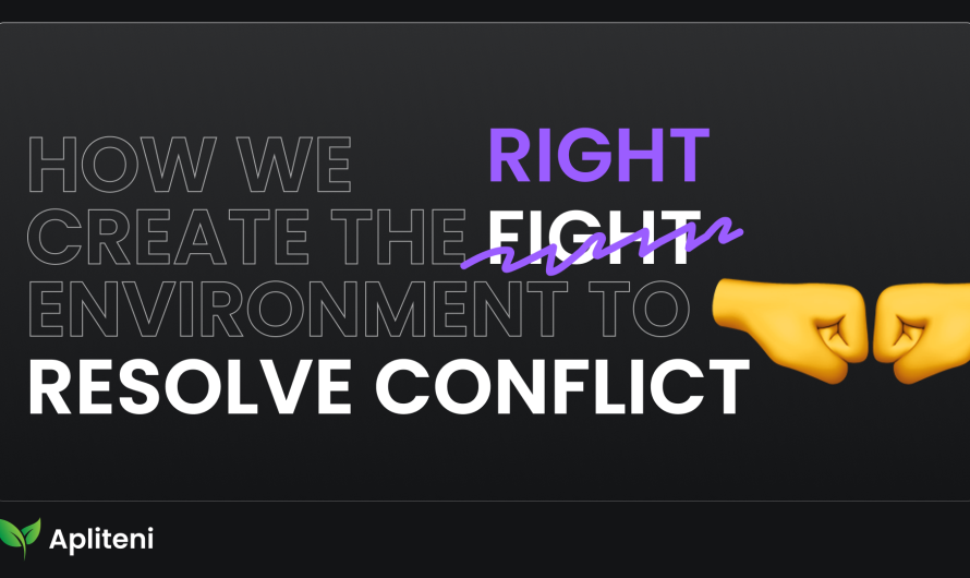 How Apliteni Creates the Right Environment to Resolve Conflict