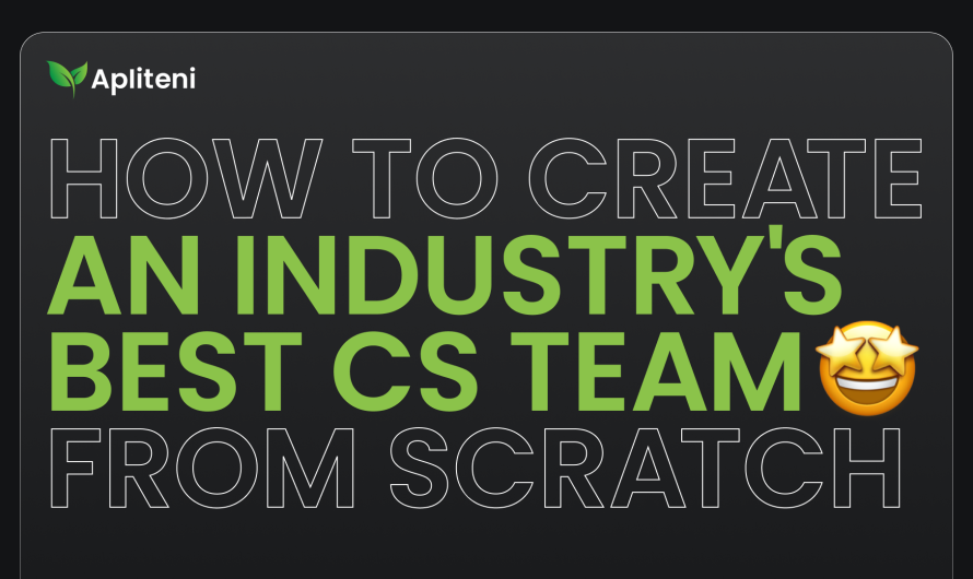 Apliteni: How to Create an Industry’s Best CS Team from Scratch