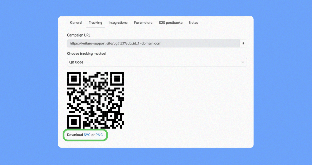 Site Tracking with QR Codes in Keitaro Tracker: Step 3