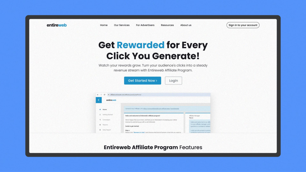 Entireweb affiliate marketing program